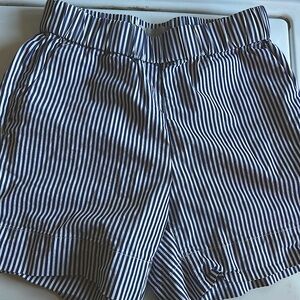 Striped cotton blend shorts by Everlane, VGUC.